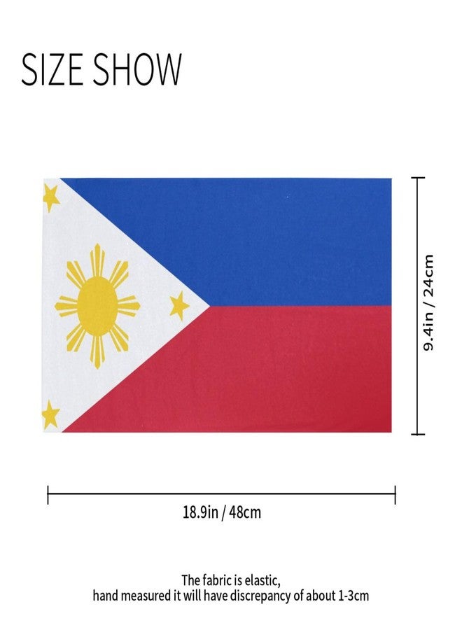 YQLROO Flag Of The Philippines? Bandana Seamless Neck Gaiter Headwrap Balaclava Headband Headwear for Men and Women - Image 2